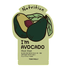 Тканевая маска для лица питательная АВОКАДО I'm Avocado Mask Sheet Nutrition,